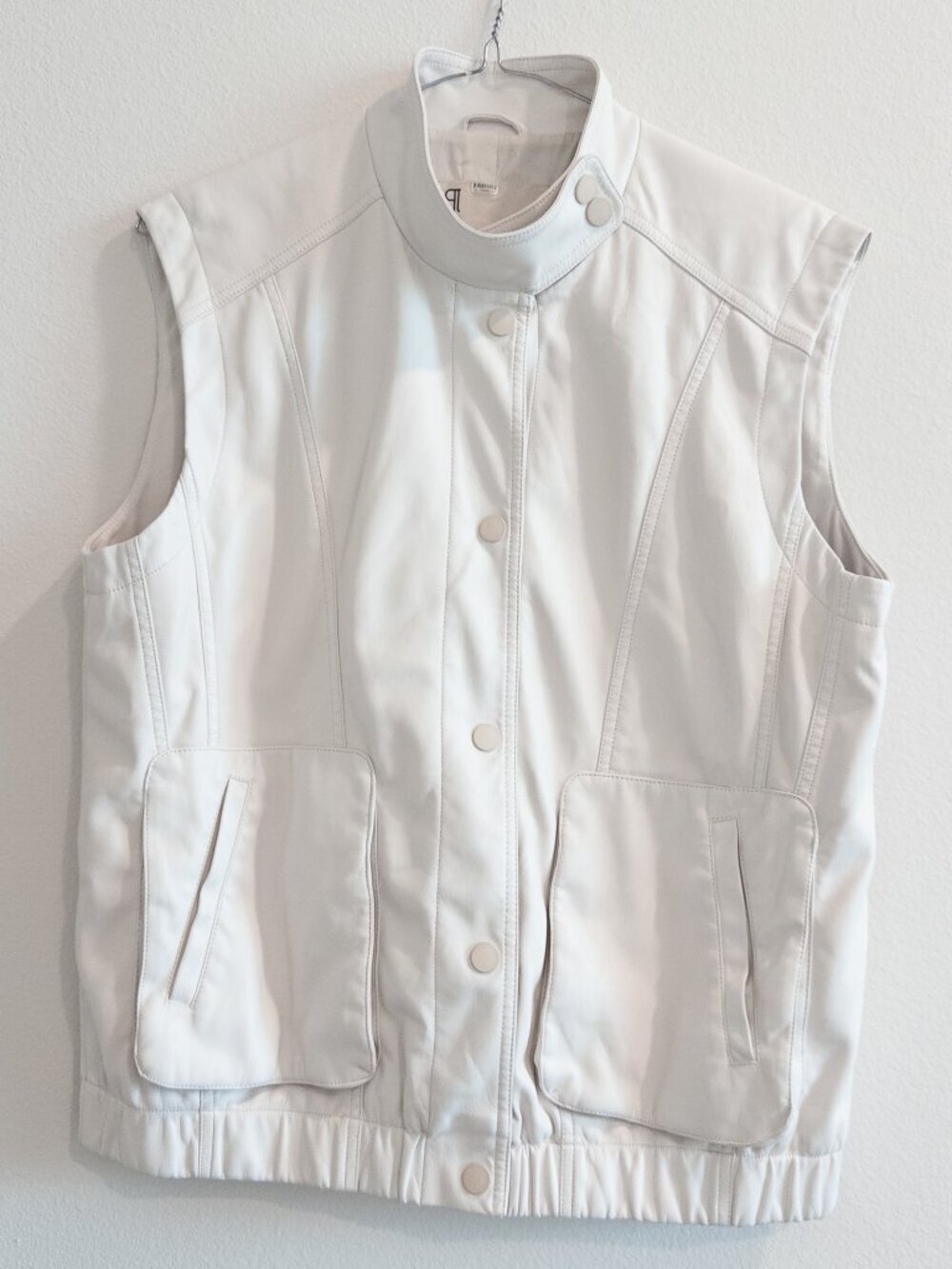 Pilcro Anthropologie Faux Leather Oversized Vest Top Streetwear Utility Vest